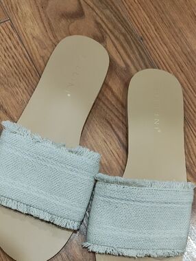 Bellini Beige Fringe Sandals